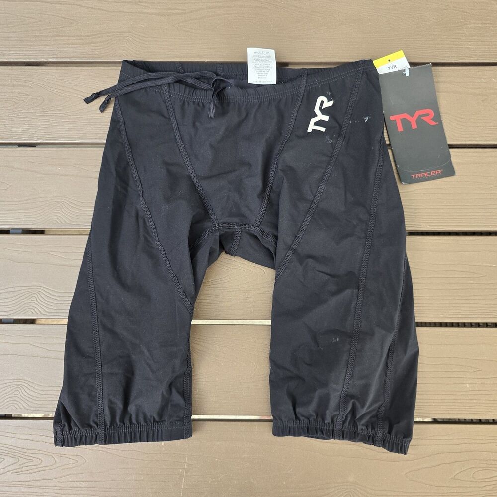 TYR Tracer C-Series Men’s Jammer Swimsuit Tech Suit - Size 32 - New Logo Rub